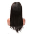 100% Virgin Full Lace 1B Natural Black Wig - Straight